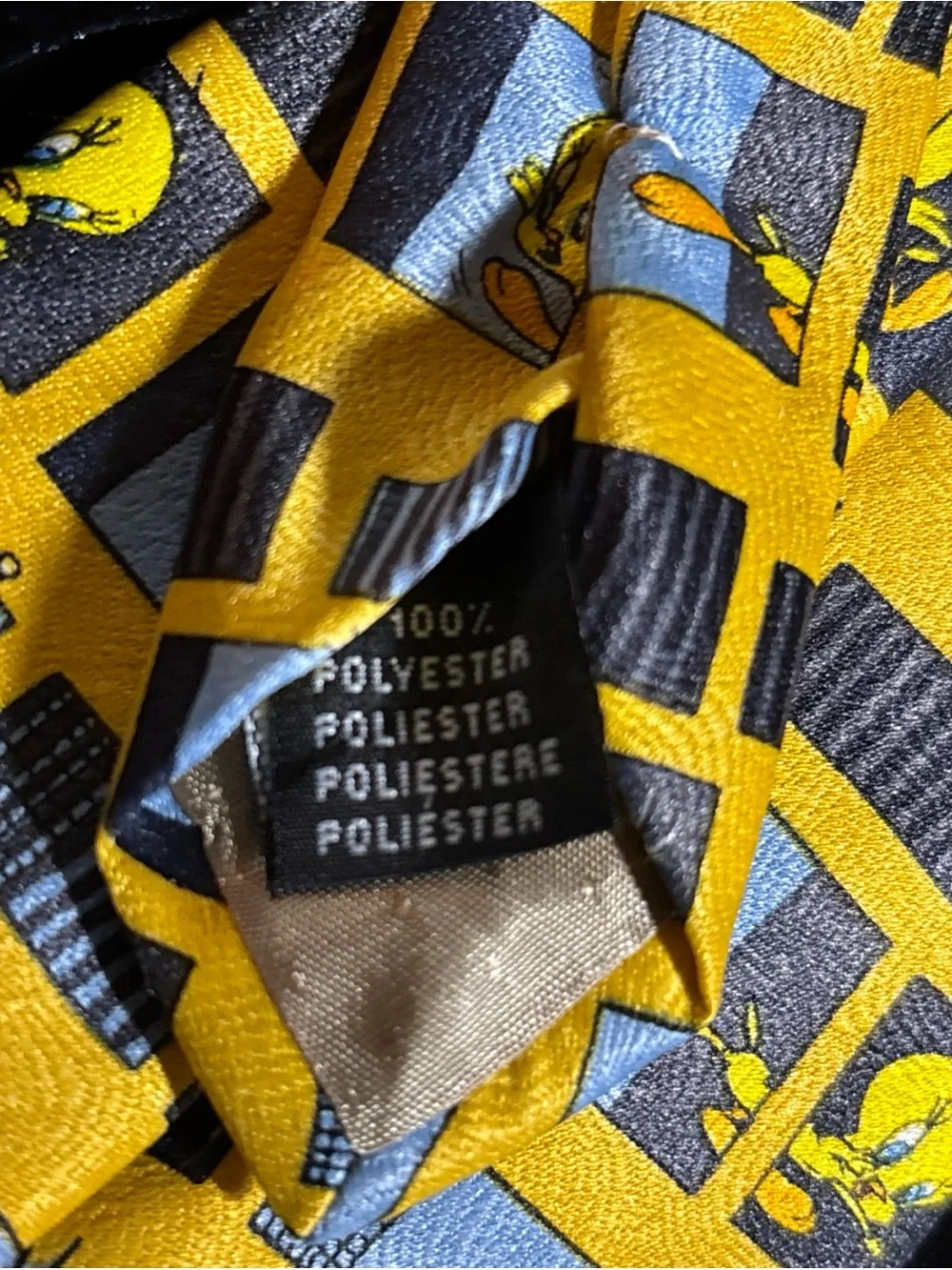 Warner Bros. Tweety Cartoon Tie - Yellow & Blue